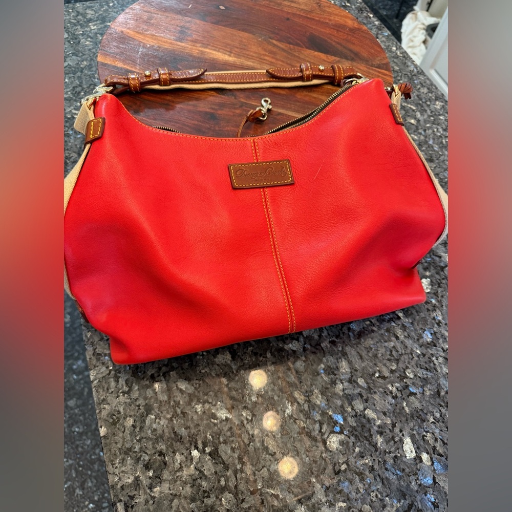 Dooney & Bourke Hobo Bag In Cherry Red Women’s Purse Handbag Shoulder Bag